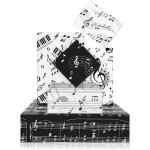 Lot de 6 feuilles de papier d'emballage cadeau avec notes de musique, motif notes de musique, papier ... Lot de 6 feuilles de papier d'emballage cadeau avec notes de musique, motif notes de musique, papier ...