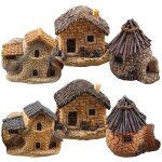 Lot de 6 figurines de maison miniatures ¿ d�coration de bureau fantaisiste en r�sine pour maisons de ...