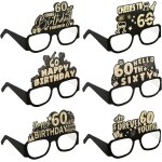 Lot de 6 lunettes de soleil en papier pour dcoration de fte d'anniversaire, accessoires de photomaton ...