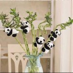 Lot de 6 peluches panda pour les doigts ; cadeaux de f�te panda ; mini pinces panda ; d�corations de ...