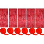 Lot de 6 rideaux a franges mtalliques scintillants pour sapin de nol, fte, dcoration d'anniversaire ...