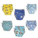 Lot de 6 sous - vetements d'apprentissage de la proprete en coton pour tout - petits, reutilisables, ...