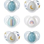 Lot de 6 sucettes nuit closer to nature classique 6 - 18 mois garon - tommee tippee