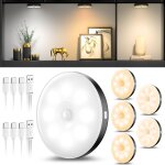 Lot de 6 veilleuses avec détecteur de mouvement, lampe led rechargeable usb a trois couleurs, lumiere ... Lot de 6 veilleuses avec détecteur de mouvement, lampe led rechargeable usb a trois couleurs, lumiere ...