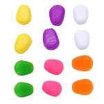 Lot de 60 app�ts p�che flottants plastique souple 2025 - 6 couleurs pop - up ma�s doux #7