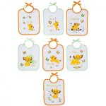 Lot de 7 bavoirs naissance - le roi lion