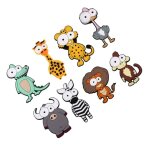 Lot de 8 aimants de rfrigrateur, jouets ducatifs en forme d'animaux pour enfants, pvc, caoutchouc ...