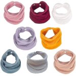 Lot de 8 bavoirs bandanas pour bébé - doux, absorbants, fermeture a pression réglable, multi - usages ... Lot de 8 bavoirs bandanas pour bébé - doux, absorbants, fermeture a pression réglable, multi - usages ...
