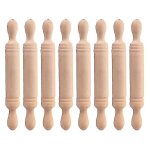 Lot de 8 mini rouleaux � p�tisserie en bois pour enfants, parfaits pour les jeux de mini - maison et ...