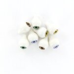 Lot de 8 pices de poupes rondes en acrylique de 16mm, couleurs assorties, pour bricolage