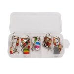 Lot d'appts durs rotatifs pour la pche, leurre pour attraper des poissons, avec cuillre en mtal, ...