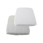 Lot de draps housses next2me grey fox - gris