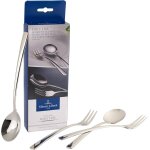Lot pour spaghettis daily line specials, 4 pcs, cuillre et fourchette, inox, 265 x 85 x 30 mm, compatible ...