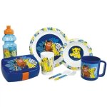 Lot vaisselle disney le roi lion - fun house - 006360 - verre, assiette creuse, assiette plate, mug, ...