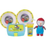 Lot vaisselle - fun house - t'choupi - 2 assiettes creuses Ø 16 cm, boîte a goûter, gourde paille et ... Lot vaisselle - fun house - t'choupi - 2 assiettes creuses Ø 16 cm, boîte a goûter, gourde paille et ...