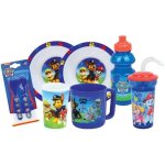 Lot vaisselle - fun house - pat'patrouille - verre, 2 assiettes creuses �16 cm, couverts, gourde, gobelet ...