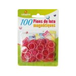 Loto - sachet de 100 pions magn�tiques rose - accessoire - jeton