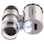 Loupe de bijouterie microscope, loupe de bijouterie en verre 60x mini poche led uv 2021 offre spciale ...