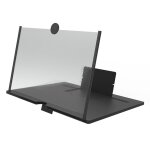 Loupe d'�cran pliable hd 10 '' / 12'', loupe 3d hd pour t�l�phone portable, support de t�l�phone, support ...