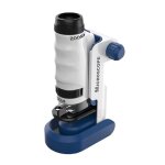 Loupe interactive jouet de stimulation microscope a tube unique avec grossissement 60x - 120x cadeau ...