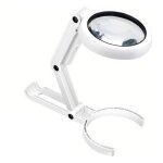 Promotion! loupe portable pliable avec 8 led 5x / 11x, loupe portative pour enfants ag�s