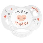 Luc et l�a sucette anatomique + 0m avec anneau j'aime ma maman