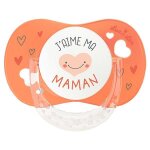 Luc et léa sucette anatomique + 6m avec anneau j'aime ma maman Luc et léa sucette anatomique + 6m avec anneau j'aime ma maman