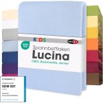 Lucina bébé enfants drap - housse berceau lite enfant coton 2er - set 60x120 - 70x140 cm bleu d'eau Lucina bébé enfants drap - housse berceau lite enfant coton 2er - set 60x120 - 70x140 cm bleu d'eau