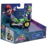 Figurine d'action luigi avec moto super mario galaxy movie 2, 5  / 6, 35 cm, sous licence officielle, ...