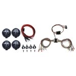 Lumi�re blanche � 4 led et abat - jour avec syst�me de lumi�re � 16 led, groupe de feux avant et arri�re ...