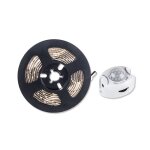 Lumire led sous - meuble a capteur pir flexible, 1m 2m 3m 4m 5m 12v, veilleuse de cuisine, garde - robe, ...