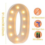 Lumires de numro de chapiteau a led, lumires de numro de chapiteau blanc, dcoration de mariage, ...