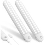 Lumière de placard, 2pcs lampe placard, lampes 72 led, sans fil, rechargeable par usb, aimanté, détecteur ... Lumière de placard, 2pcs lampe placard, lampes 72 led, sans fil, rechargeable par usb, aimanté, détecteur ...