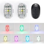 Lumi�res stroboscopiques pour drone, 2 pi�ces 7 couleurs led lumi�re stroboscopique de drone lumi�re ...