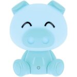 Luminaire lampe - veilleuse enfant edmond pour enfants disponible en pvc bleu ou rose longueur 19 cm
