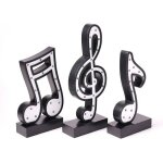 Lumineuse lampe seinhijo en forme de notes de musique - el�gance noire pour votre d�co!