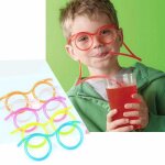 Lunettes amusantes, outils de farces et blagues pratiques, pailles en plastique amusantes, jouets a boire, ...