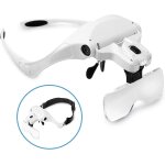 Lunettes loupe bandeau avec lumire led, pour la lecture mains libres, l'artisanat de bijoutier, rparation ...