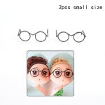 Lunettes a monture ronde pour poup�es, accessoire photo pour animaux de compagnie, style r�tro, 1 / 2 ...