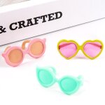 Lunettes de poupe 3. 5cm, 2 pices, accessoires a la mode, dguisement, cadeau pour enfants filles