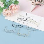 Lunettes de poupe en peluche, 2 pices, accessoires, cool, a la mode, cadre rond, sans lentilles, jouets ...