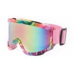 Lunettes de ski a grand cadre avec lentille colore, anti - collision, lentille anti - absorbe ouissement, ...