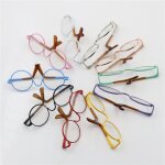 Lunettes de soleil colores de forme ronde, adaptes aux poupes de 18 pouces, accessoires a la mode