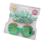Lunettes de soleil d't pour enfants, accessoires de prise de photos, kit de bandeau de cheveux, couleurs ...
