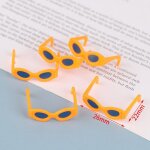 Lunettes de soleil en plastique pour poupe, style rtro, 30x20mm, 1 / 2 / 5 pices
