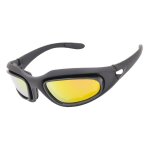 Lunettes tactiques polarises uv400, lunettes de tir c5, kit de 4 lentilles, lunettes de sport de plein ...