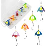 Luya lot de 5 mouches a paillettes pour pche a la mouche appts de pche a la main appts uv spinning ...