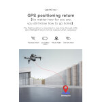 Lyzrc l200 pro max 216g gps 5g wifi fpv avec cam�ra double hd esc 4k, gimbal eis a 2 axes, evitement ...