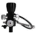 M18x1. 5 vanne de cylindre a double jauge 400bar 6000psi station remplissage d'air adaptateur charge ...