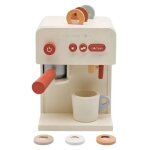 Machine � caf� en bois ginger home pour enfant avec tasse et accessoires, bois massif, 16x13x22 cm